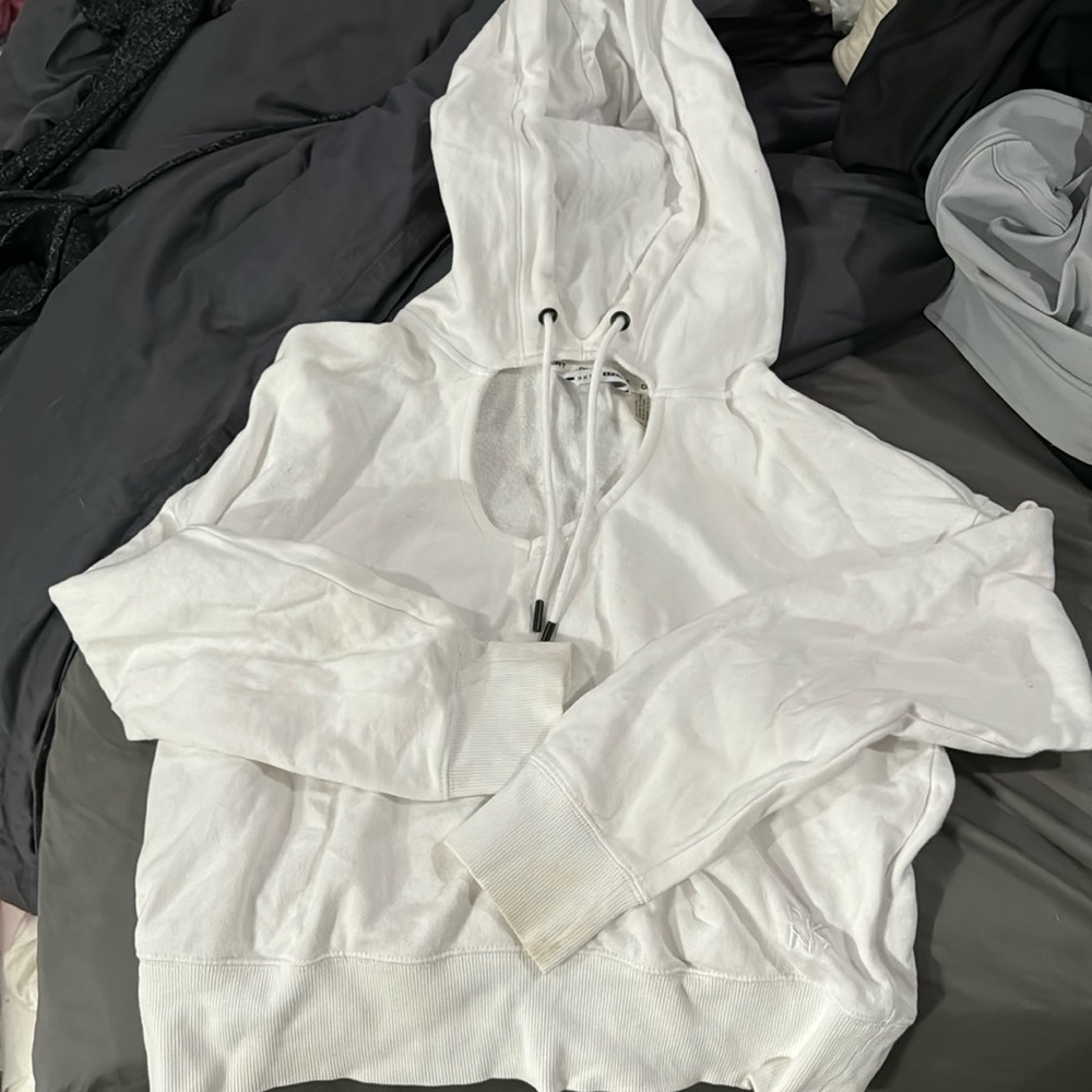 DKNY Sport - Cutout White Sweatshirt